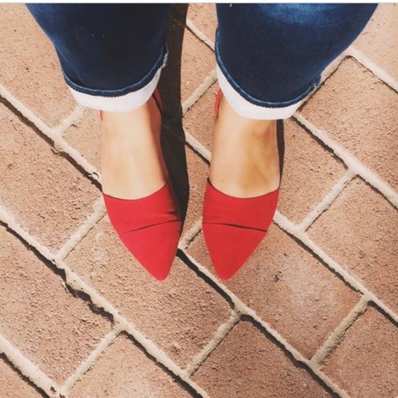 Chinese Laundry Shoes - Chinese Laundry d’orsay EASY DOES IT red suede